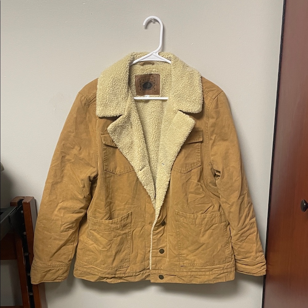 Rusty Tan Sherpa-Lined Jacket